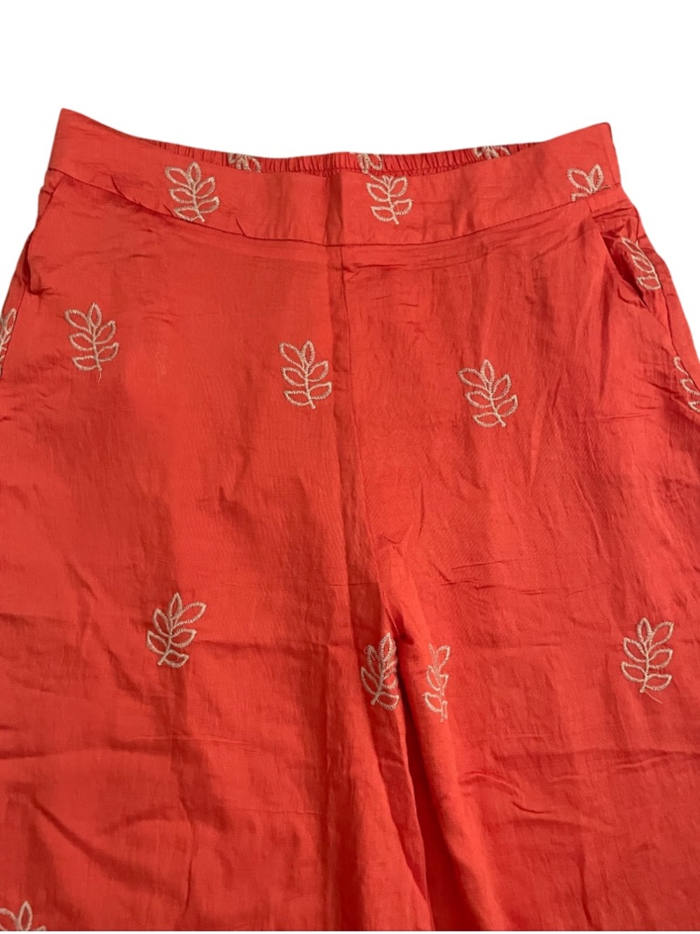 Fancy Fashion Ilara Floral Print Linen Blend Wide Leg Palazzo Pants - Picture 7 of 8